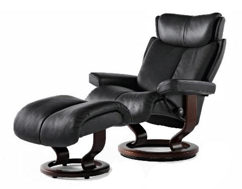 Stressless by Ekornes Stressless Recliners Magic Small Recliner/Ottoman